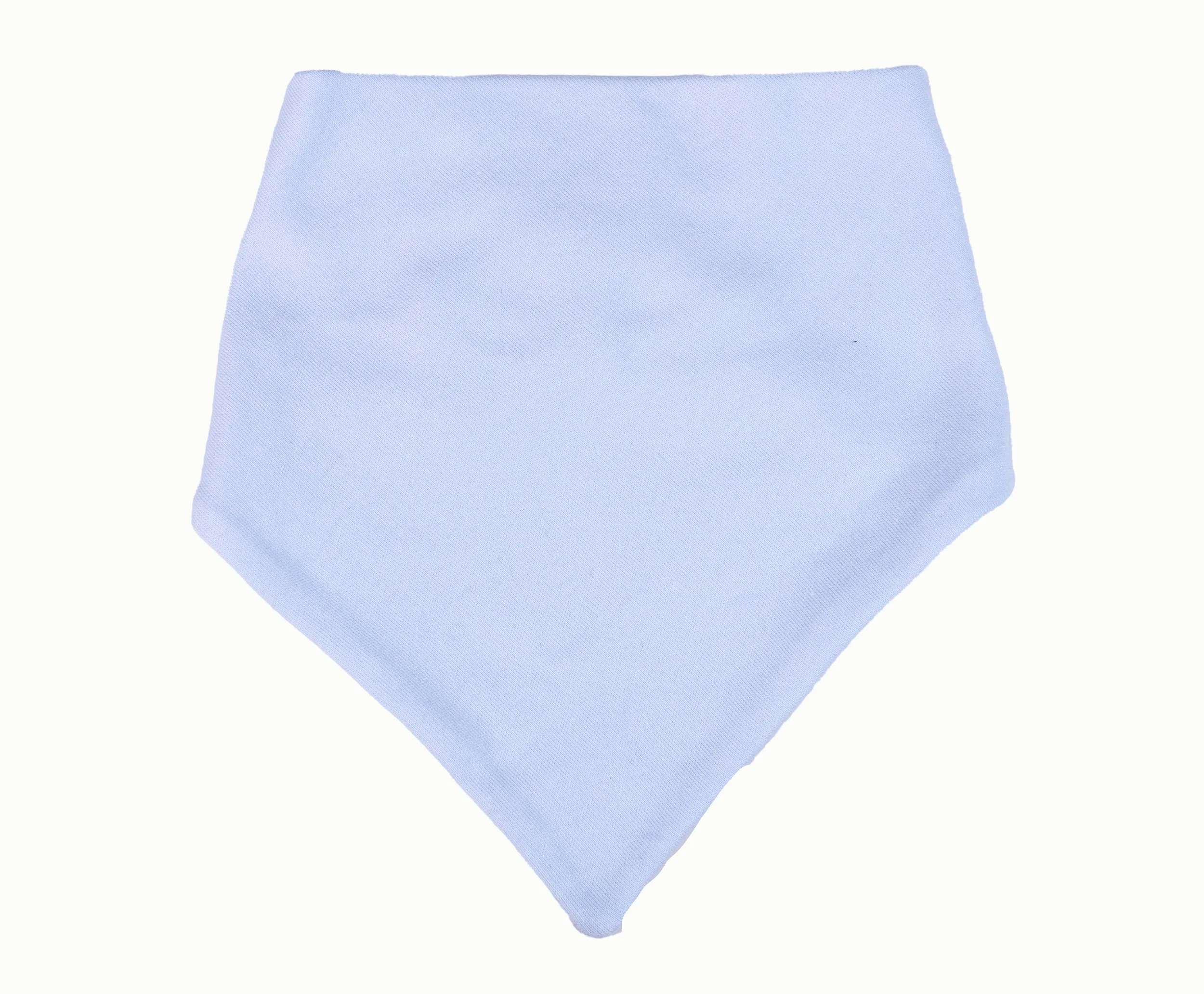 2-Pack 100% Cotton Mixed Colours Blank Baby Bandanna Bib Sets