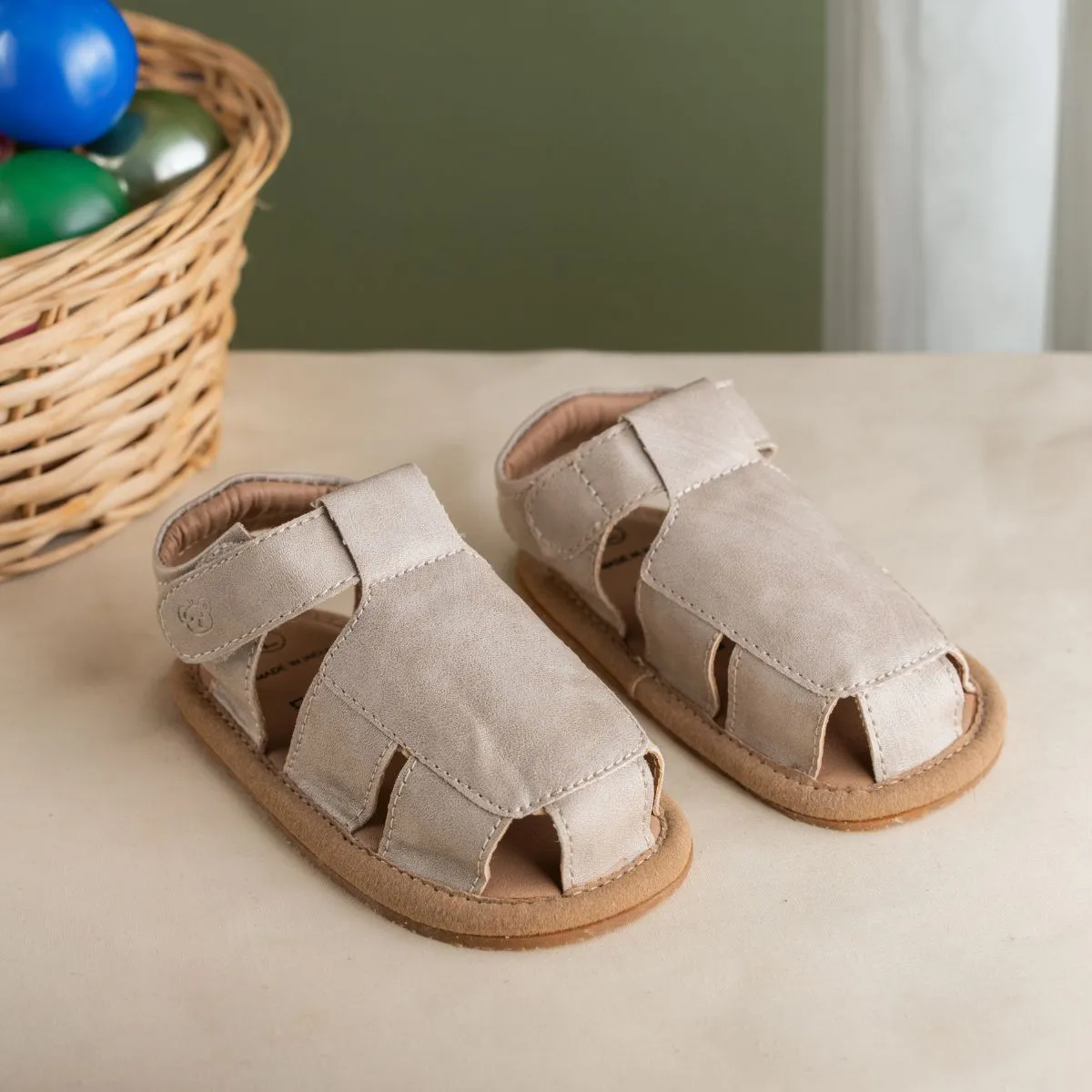Archie Soft Sole Sandals - Grey