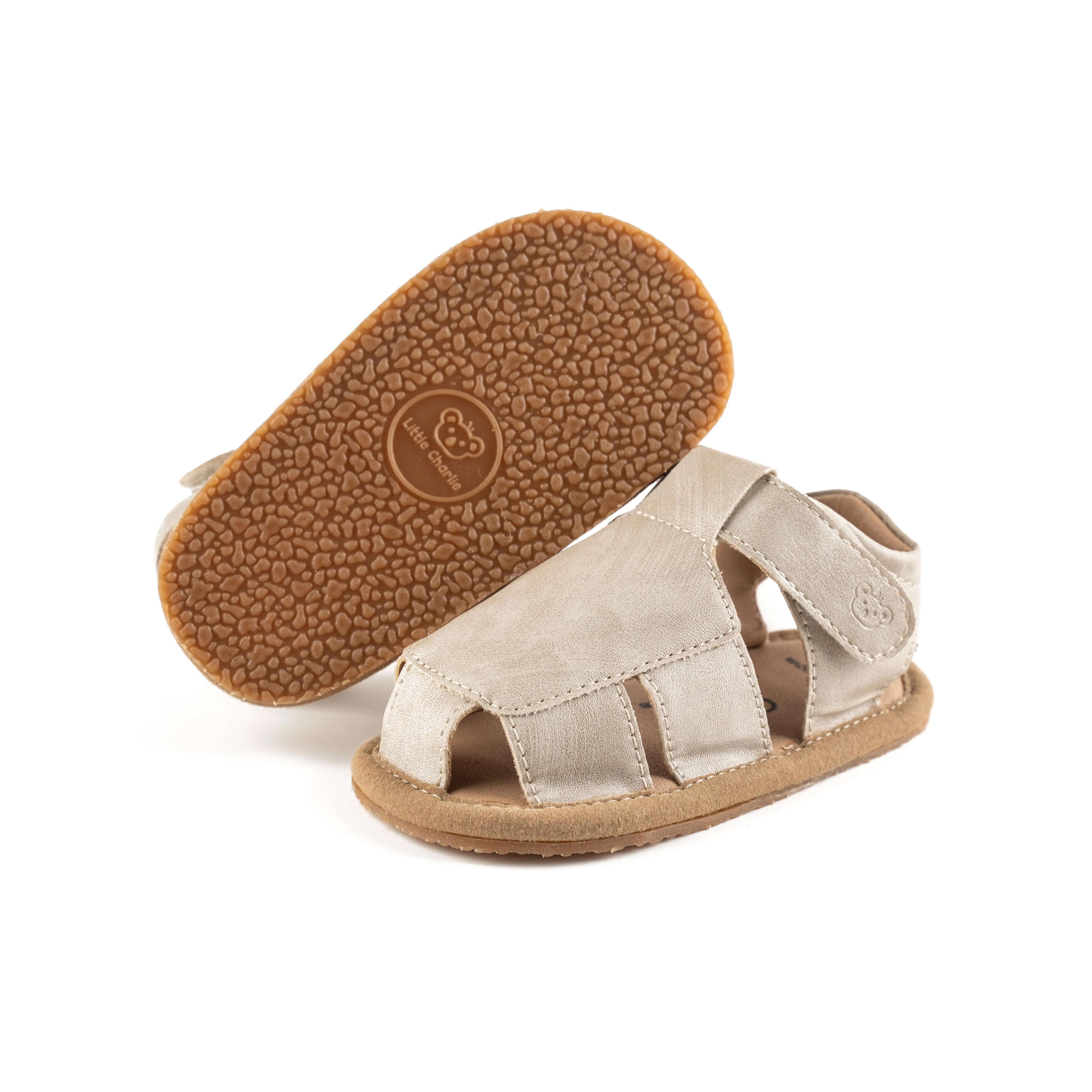 Archie Soft Sole Sandals - Grey
