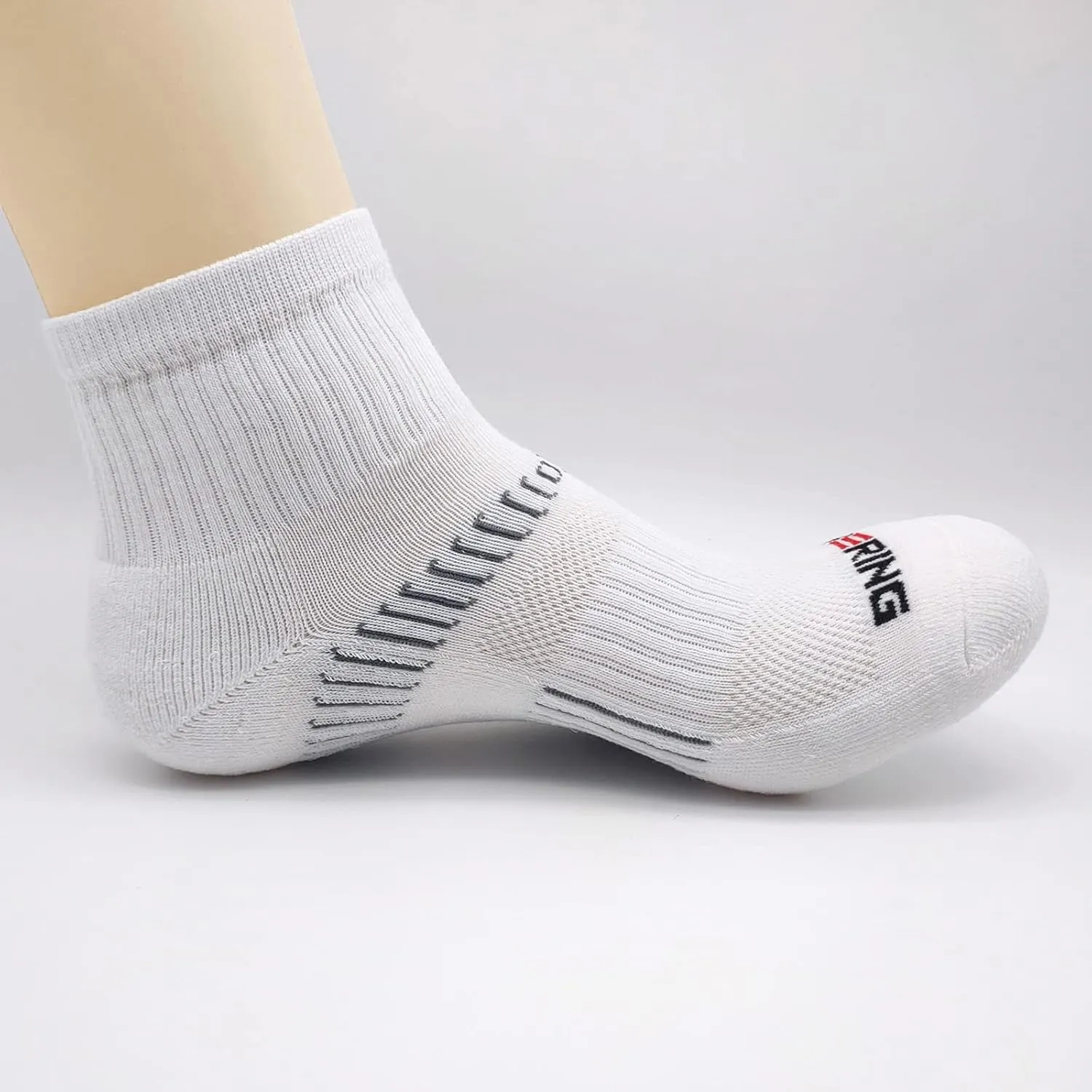 BERING Men's Ankle Socks Athletic Cushioned Quarter Running Socks (6 Pairs)