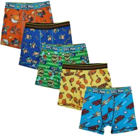Bioworld Dog Man Boys' 5-Pack Boxer Briefs
