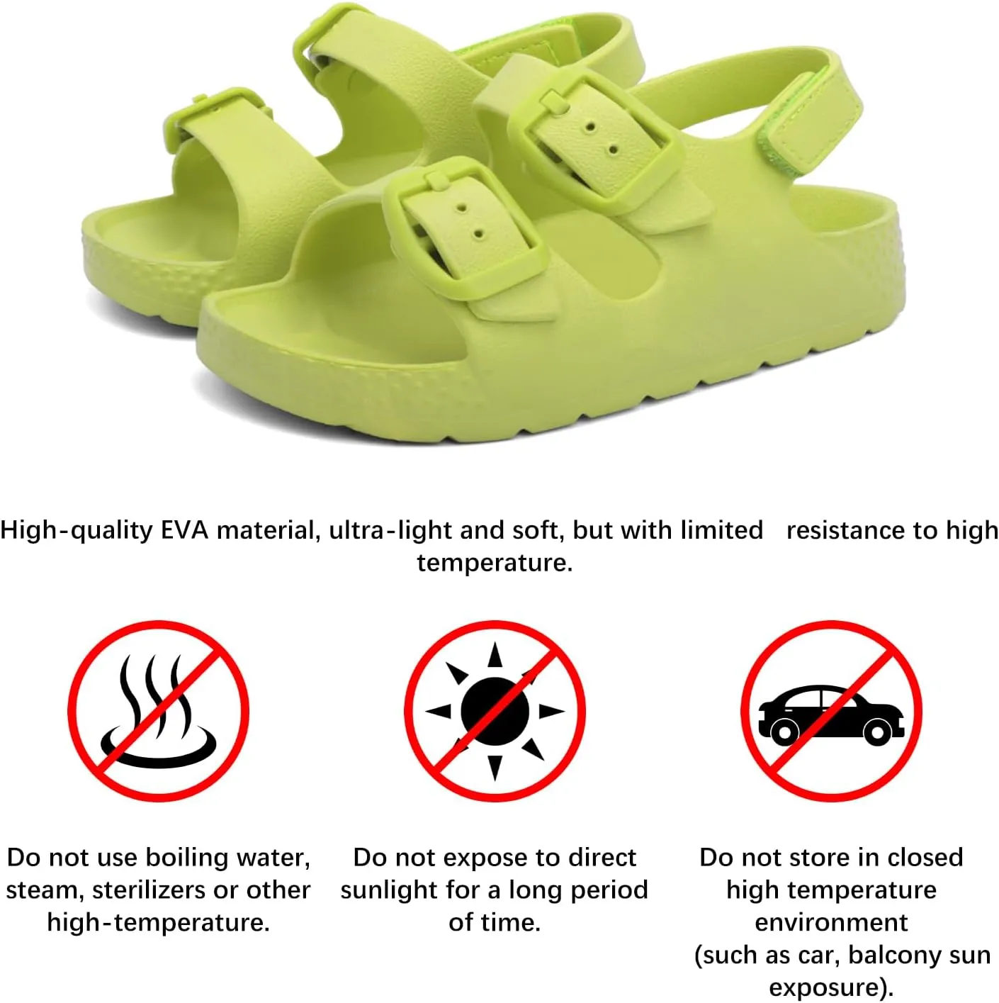 ChayChax Toddler Boys Girls Double Buckle Sandals Children's Adjustable Back Strap Water Sandal
