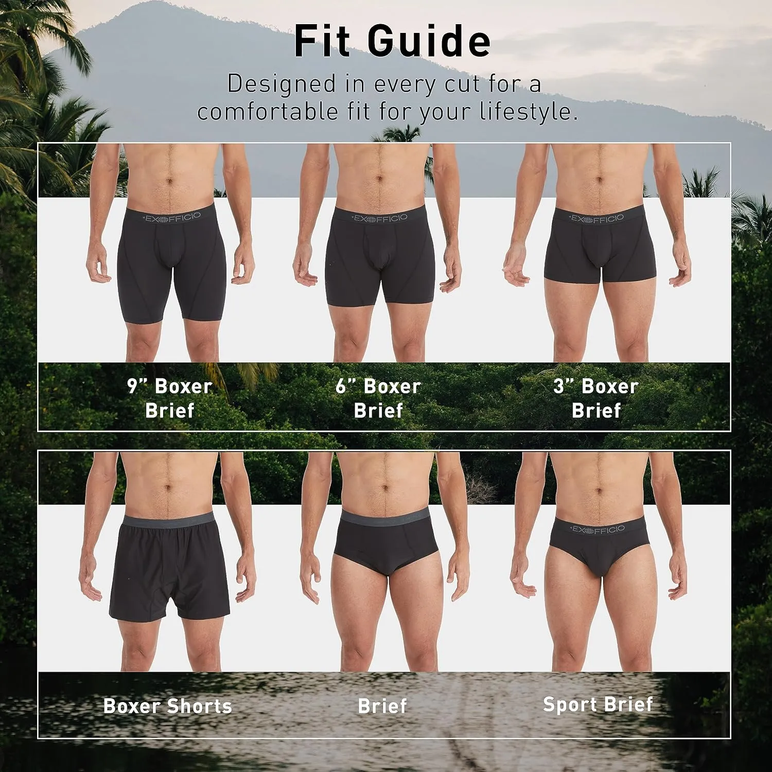 ExOfficio Men's Give-N-Go 2.0 Cool and Comfortable Boxer Briefs