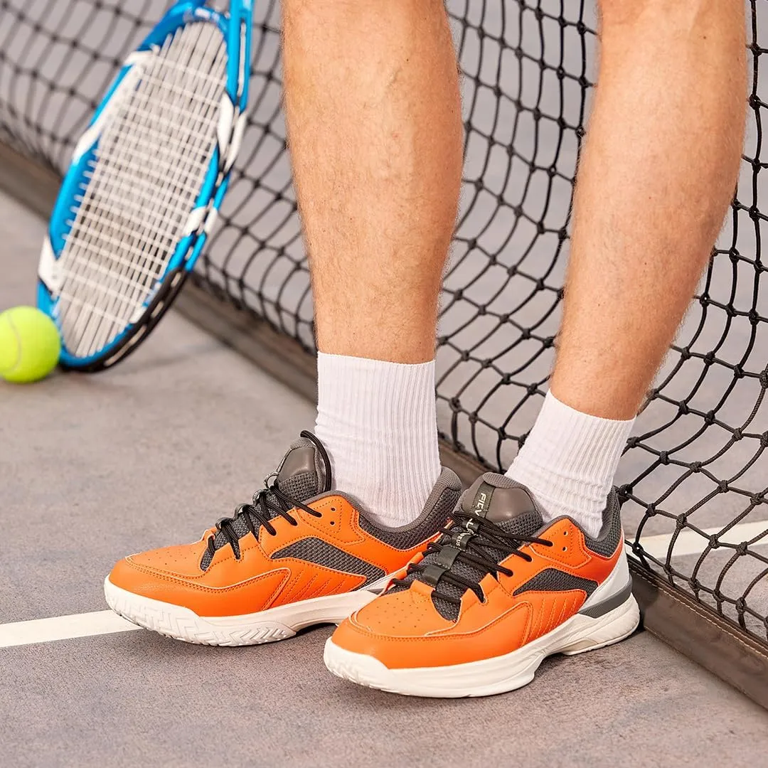 FitVille Men??s Wide Pickleball Shoes All Court Tennis Shoes with Arch Support for Plantar Fasciitis