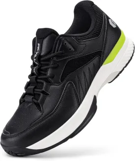 FitVille Men??s Wide Pickleball Shoes All Court Tennis Shoes with Arch Support for Plantar Fasciitis