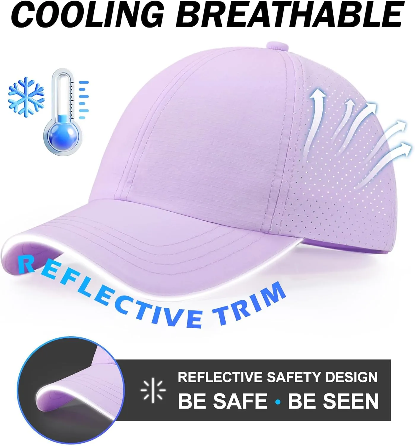 Girls Criss Cross Ponytail Hat Reflective Baseball Cap Kids Lightweight Quick Drying Outdoor Mesh Sports Hat Age 7-12