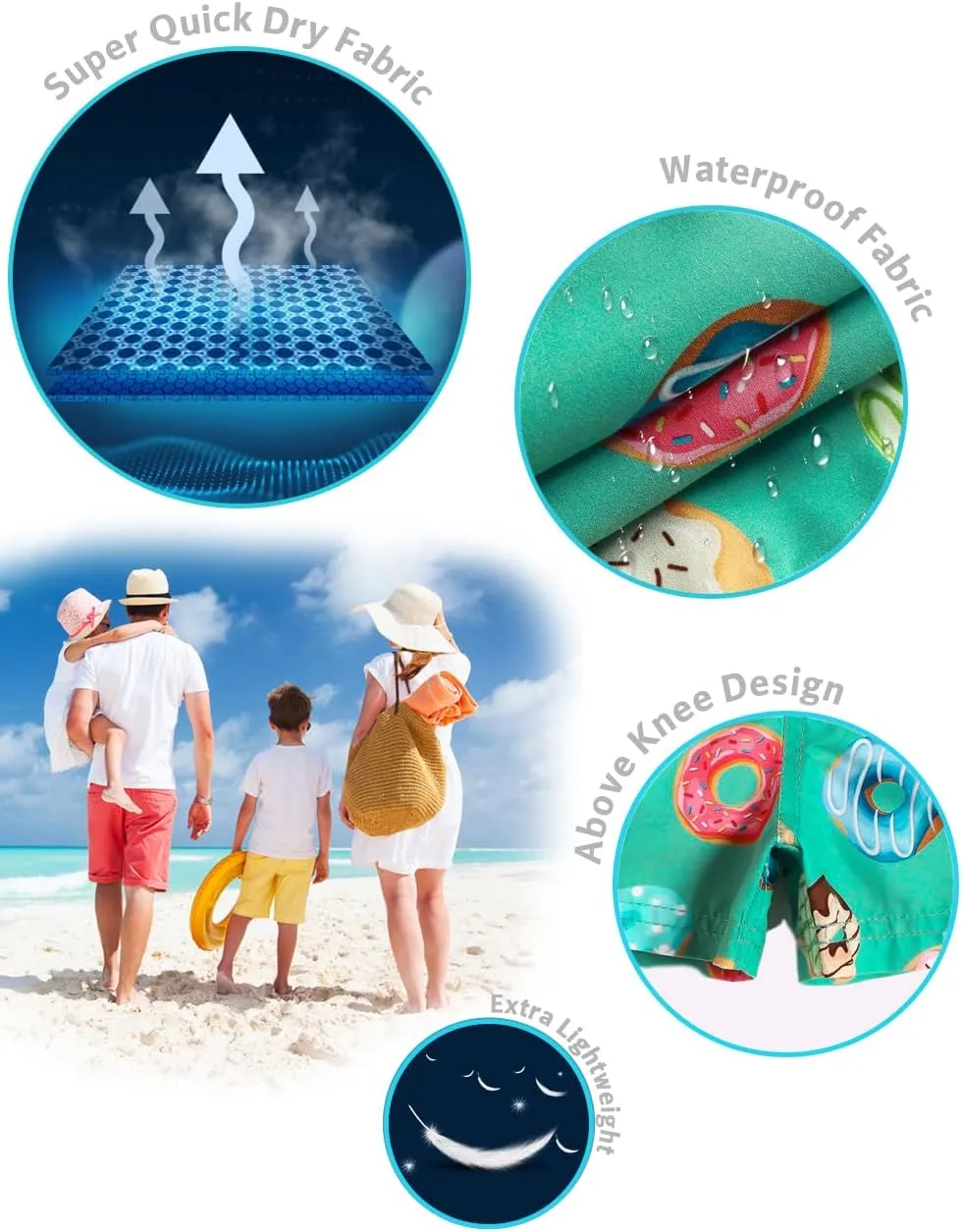 maamgic Boys Swim Trunks Toddler Swim Shorts Little Boys Bathing Suit Swimsuit Toddler Boy Swimwear