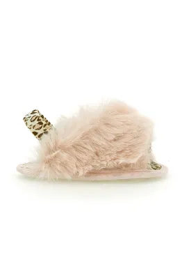 MONNALISA Plush Baby's sandals -390006 Beige