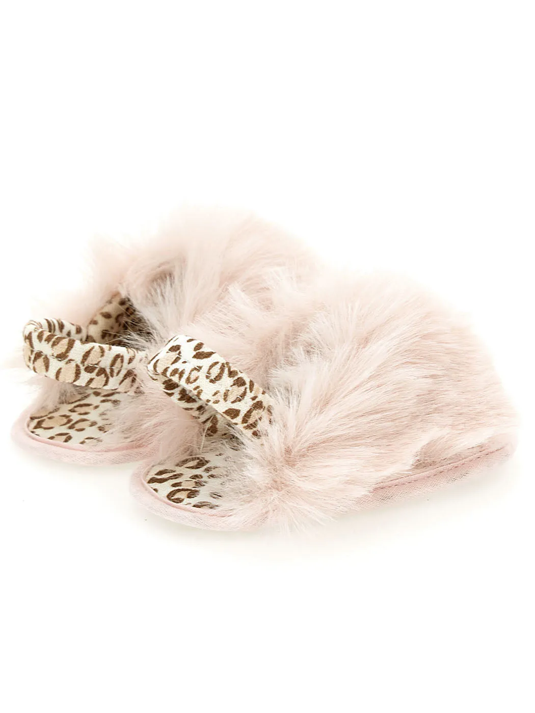 MONNALISA Plush Baby's sandals -390006 Beige