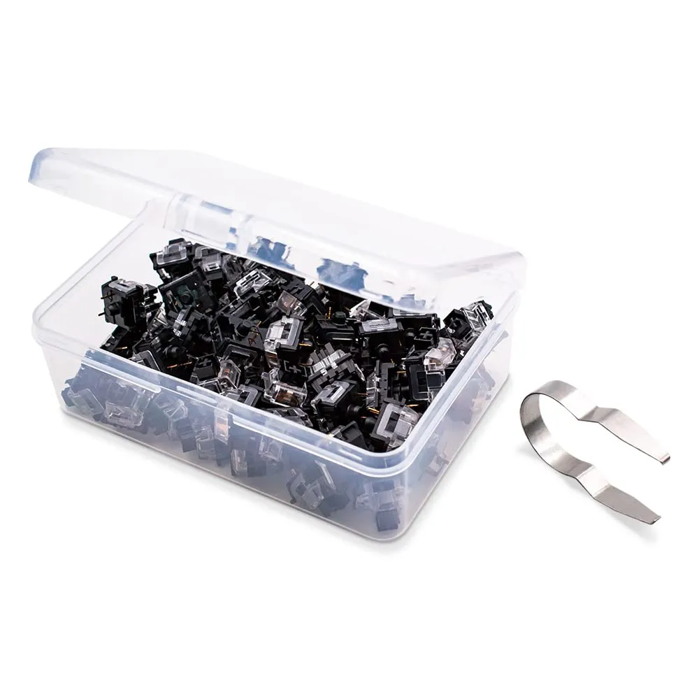 OUTEMU (Gaote) Keyboard Switches, Pack 65 DIY Replaceable Gateron&Cherry MX Equivalent Switches for Mechanical Gaming Keyboard -Linear,Black