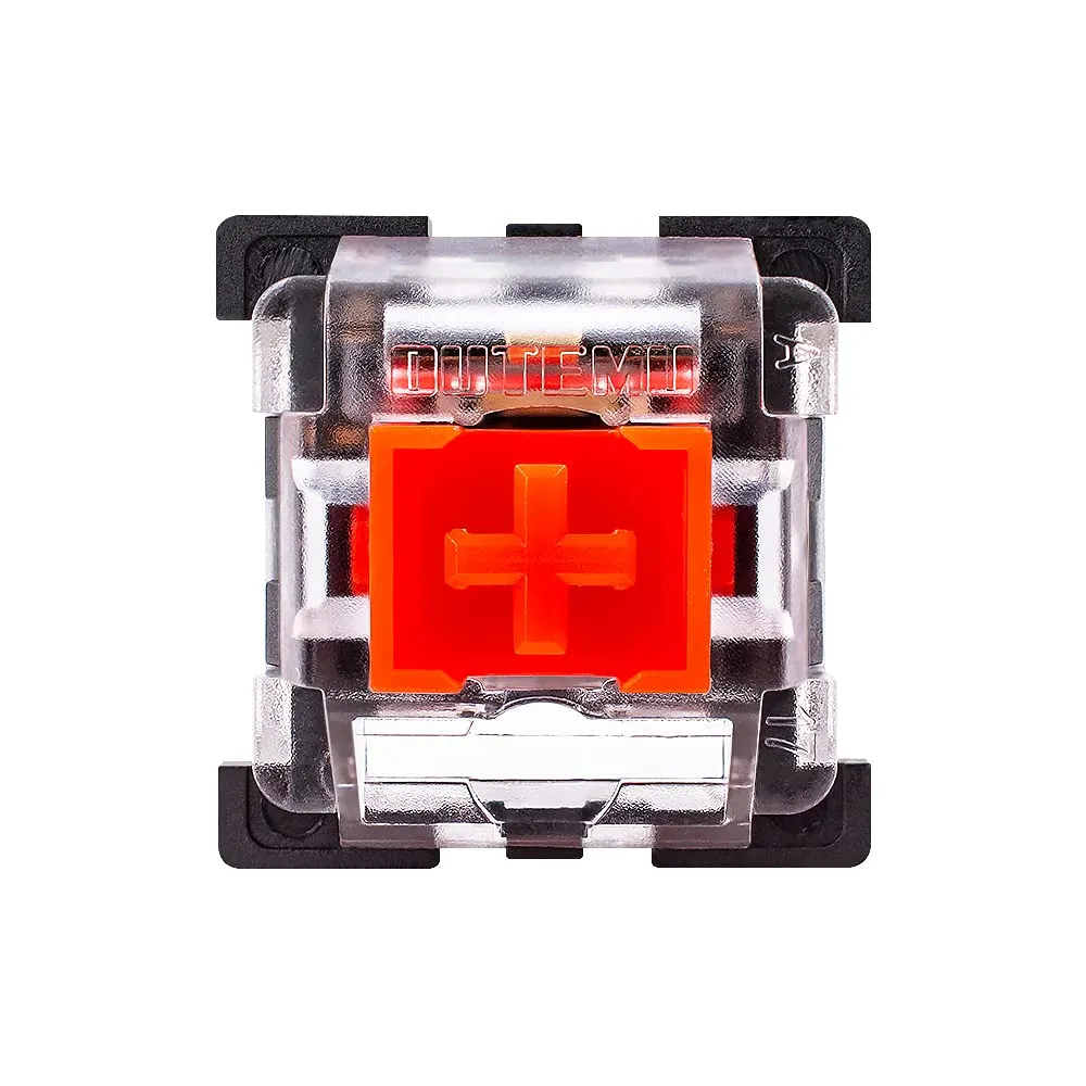OUTEMU (Gaote) Red 3-Pin Linear 45g Force Dustproof Hot-Swappable Key Switches - Cherry MX Equivalent for Mechanical Keyboard - Pack of 65