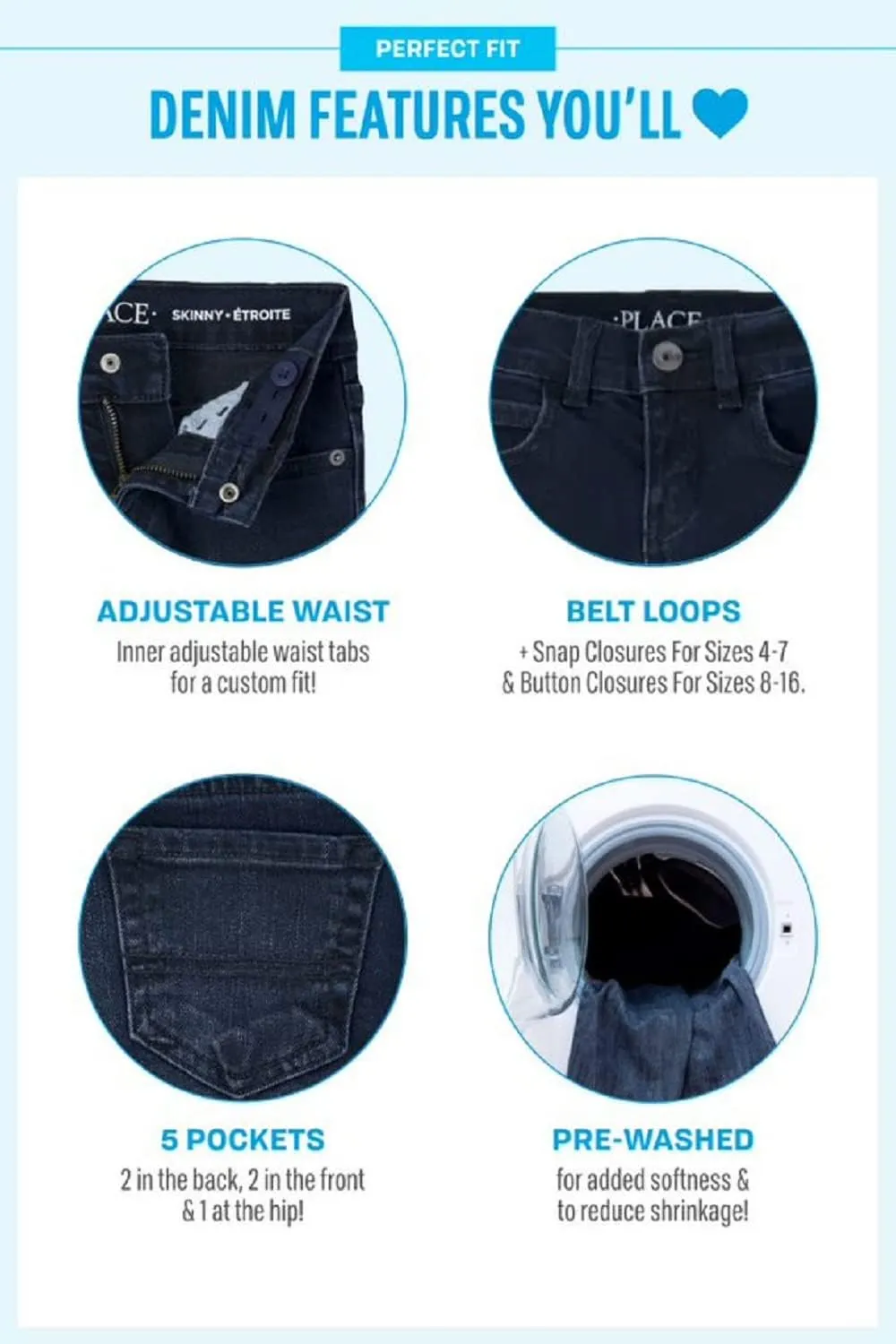 The Children's Place Straight Leg Jeans