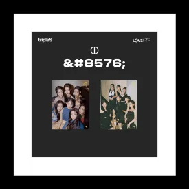 tripleS LOVElution MUHAN  Mini Album Random Version 66p Booklet 1ea Special Class Objekt 1ea Sticker 1p Folded Poster on Pack 1p PostCard 1p Visual Card Tracking Sealed