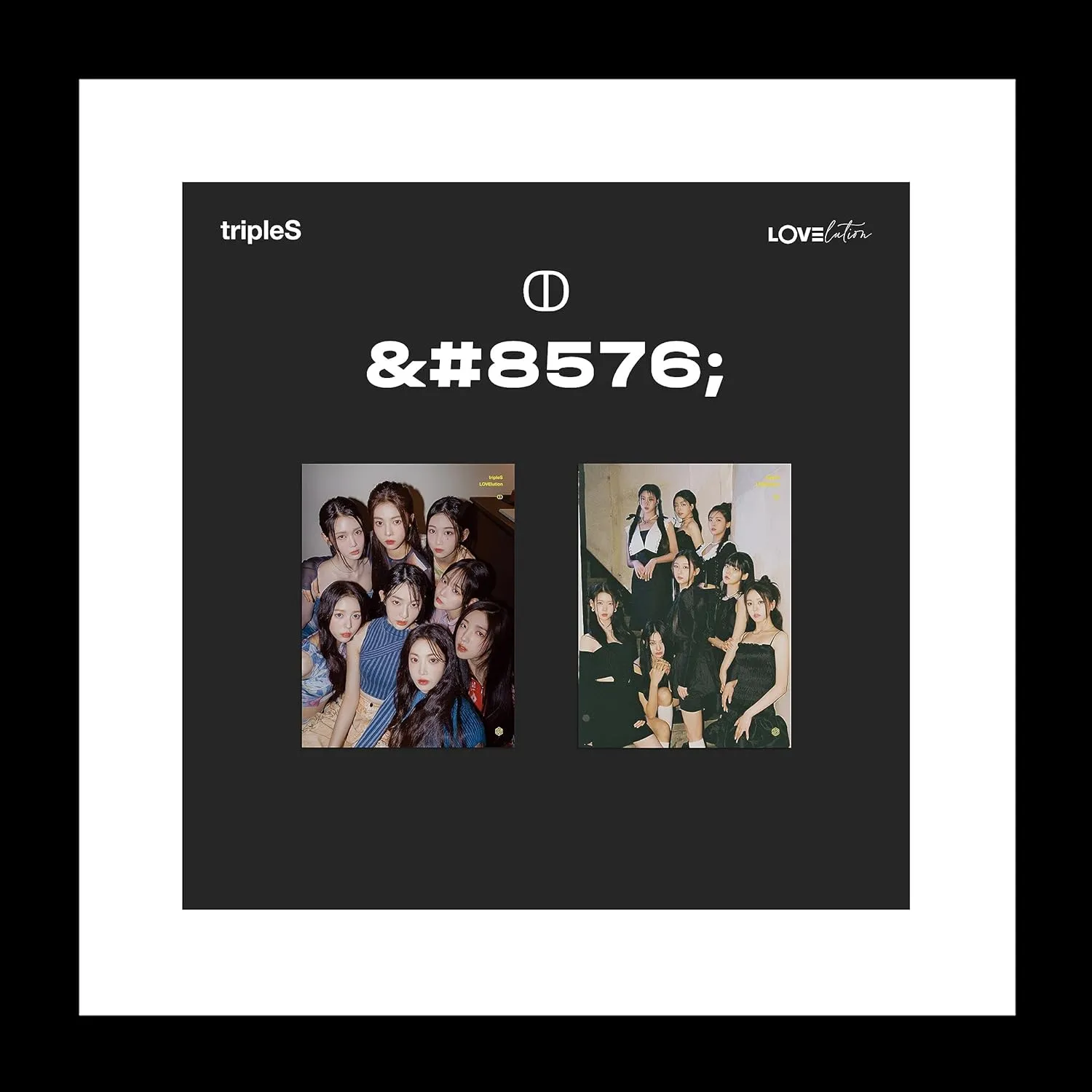 tripleS LOVElution MUHAN  Mini Album Random Version 66p Booklet 1ea Special Class Objekt 1ea Sticker 1p Folded Poster on Pack 1p PostCard 1p Visual Card Tracking Sealed